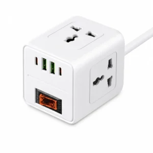 توصيلة المكعب مخرجين USB مخرجين Type C قوة 2500W